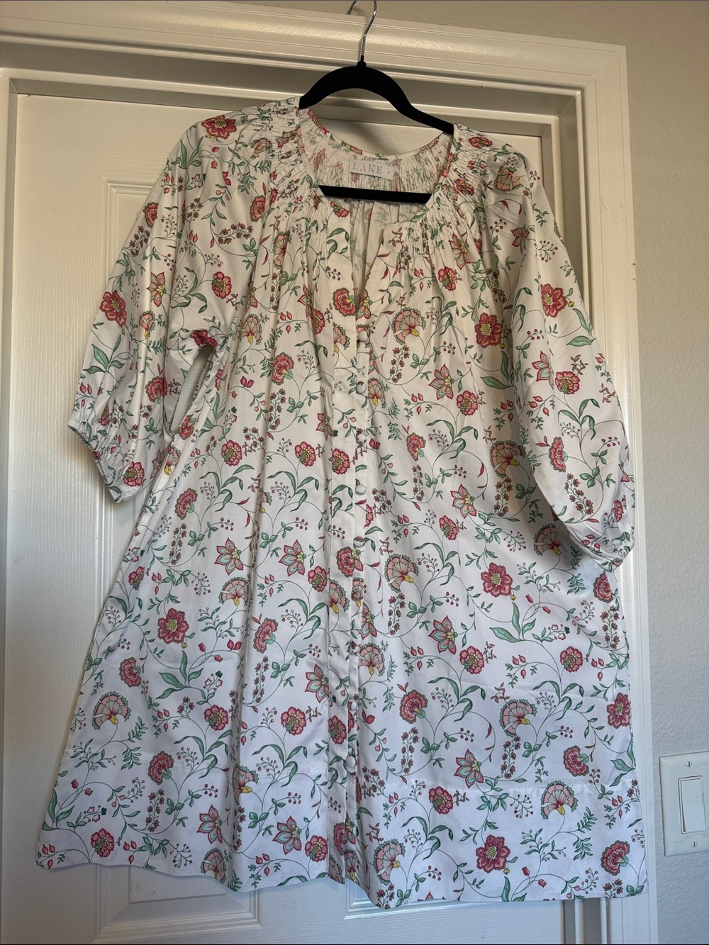LAKE White Floral Mini Dress